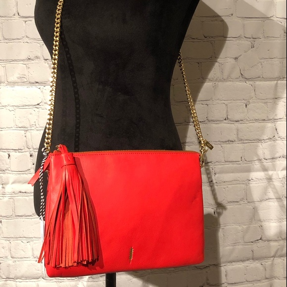 Thacker Handbags - Thacker Coral Leather Shoulder Bag